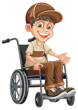 A Disabled Person in a Wheelchair