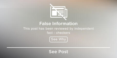 False Information or Fake news background