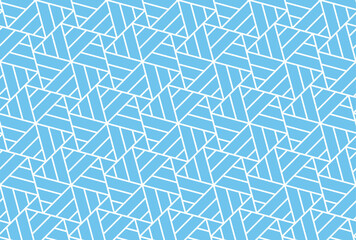 Abstract geometric pattern. A seamless vector background. White and blue ornament. Graphic modern pattern. Simple lattice graphic design