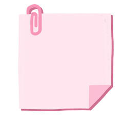 pink note pad