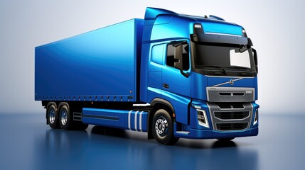 Large commercial truck, Heavy load truck and commercial vehicle, Long haul vehicle.