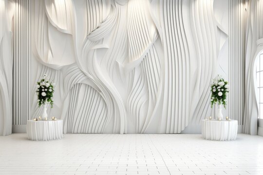 Beautiful backdrop for a Wedding, Prom or special event created.