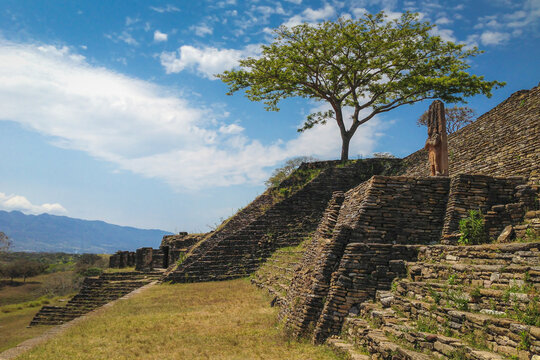 In the ruins of Tonina