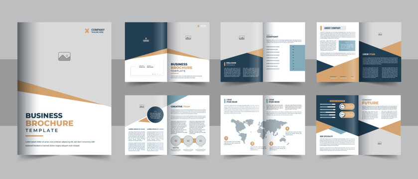 Creative company profile brochure template layout design, corporate brochure design template, Minimal Business Brochure template design