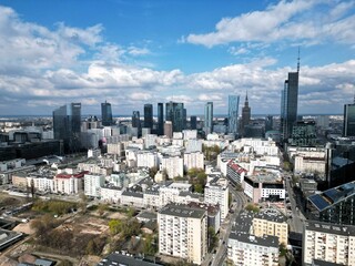 Obraz premium view on the warsaw city 