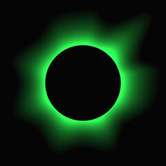 Circle illuminate light frame with color gradient