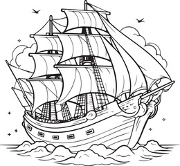 pirate ship black and white educational coloring pages for kids cars coloring page ready to print iso size