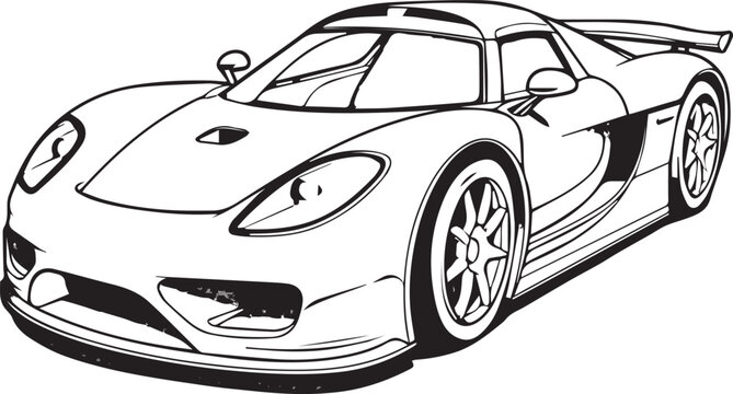 sports car drawings fun educational coloring pages for kids print ready pictures in so size