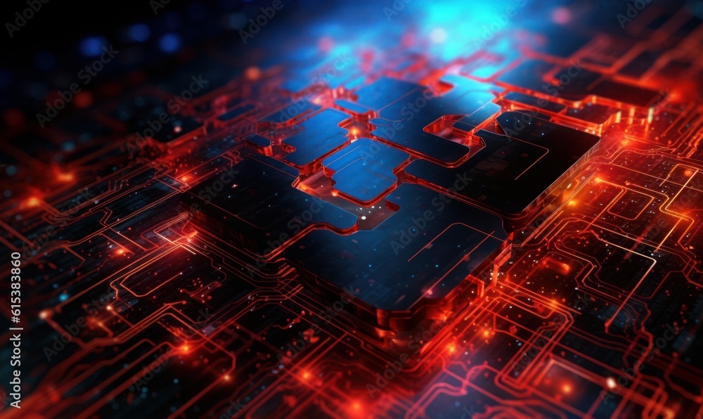 Poster abstract technology background, global network connection and communication concept. generative ai