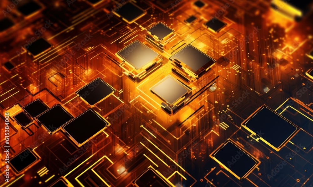 Poster abstract technology background, global network connection and communication concept. generative ai