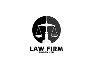 Law Firm Logo, Lawyer logo with creative law element
