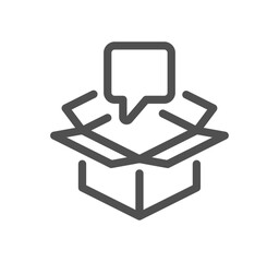 Truck logistics related icon outline and linear vector.