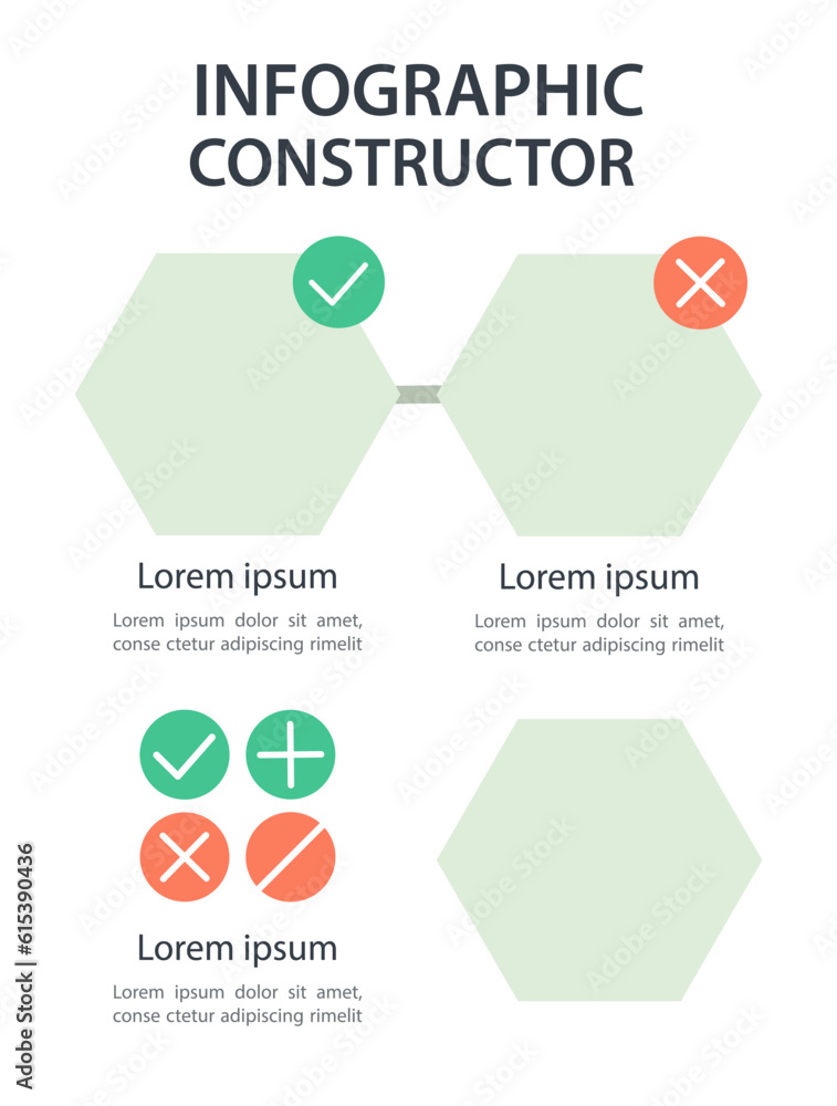 Poster preventive healthcare infographic chart design element set. abstract vector symbols for infochart wi