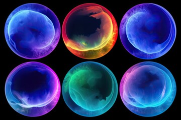 Obraz premium Ozone holes, a natural phenomenon in our atmosphere. AI Generative