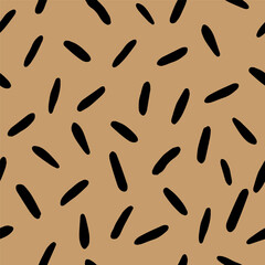 Abstract geometric element with different shapes for decoration interior, print posters, greeting card, business banner, wrapping in modern doodle style in vector. Isolated on beige background