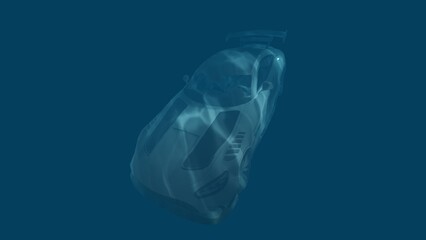 sport car underwater