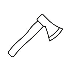 Axe icon. Outline axe tool vector icon.