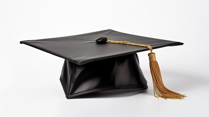 College graduation cap isolated. Generative AI