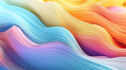 Rainbow pattern color waves background. Generative AI - obrazy, fototapety, plakaty