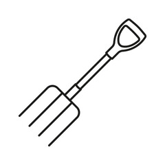 rake icon vector, solid logo