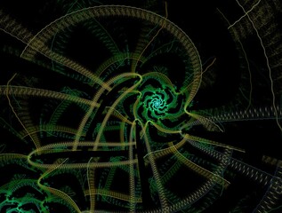 Imaginatory fractal abstract background Image