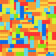 Toy blocks seamless vector texture. Simple toy illustration texture.