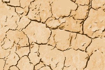 Dry soil vector illustration