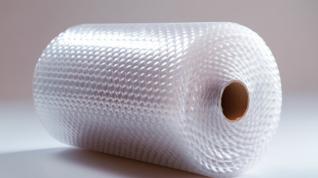 Roll of wrapping bubble film