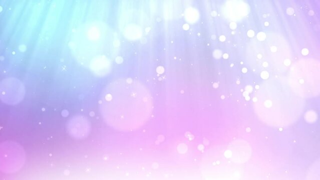Glow particle magic shining motion background moving bokeh. abstract glittering light Shimmering and defocused awards with snowflakes.