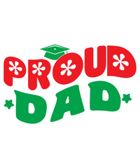 Naklejka premium Proud Dad Retro SVG