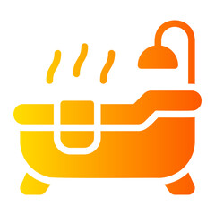 bath tub gradient icon