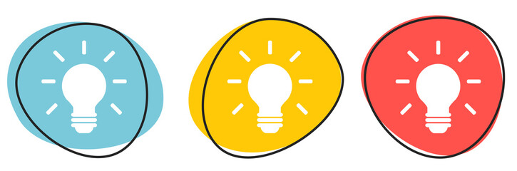 Button Banner für Website oder Business: Idee, Tipp Hilfe oder Innovation