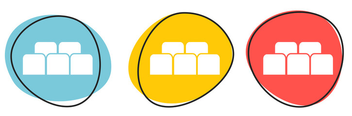 Button Banner für Website oder Business: Sitzplatz, Tickets oder Reservierung - obrazy, fototapety, plakaty