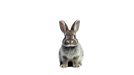 Fototapeta premium bunny rabbit isolated on white background png , generative ai 