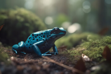 The Colorful Poison Frogs of the Tropical Forest. Generative AI