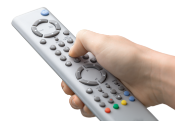 Hand Using a Remote Control