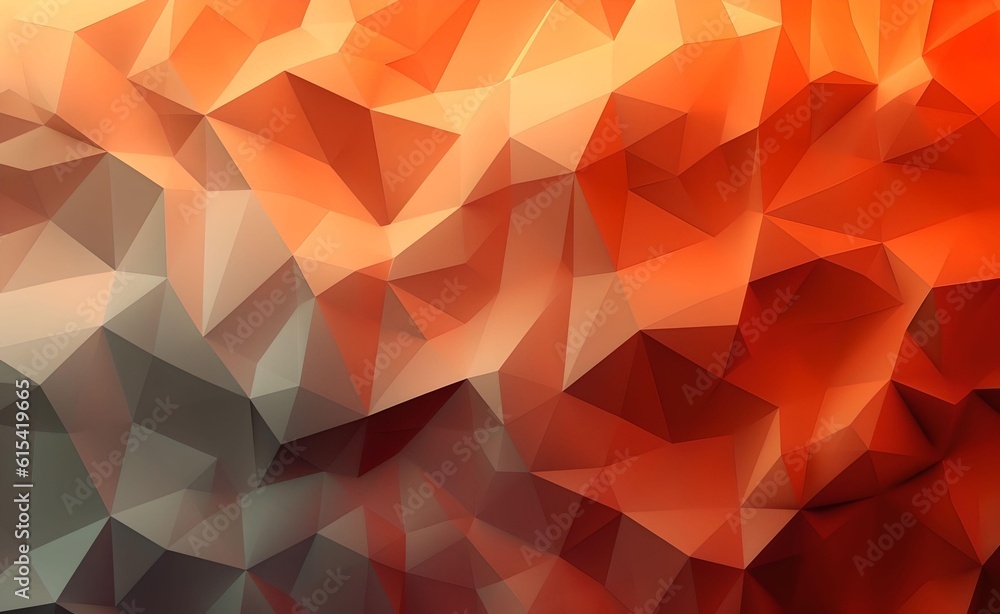 Poster a geometric design of overlapping polygons in a monochromatic color scheme. generative ai.