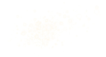 Golden glitter wave abstract illustration. Golden stars dust trail sparkling particles isolated on transparent background. Magic concept. PNG.