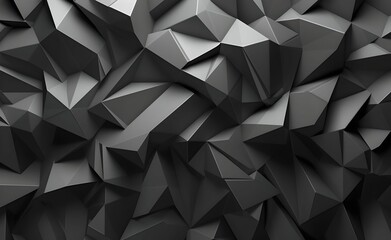 Fototapeta premium A geometric design of overlapping polygons in a monochromatic color scheme. Generative AI.