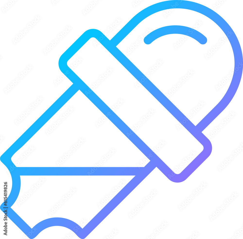Poster pipet pixel perfect gradient linear vector icon. medicine dropper. laboratory instrument. liquid sub