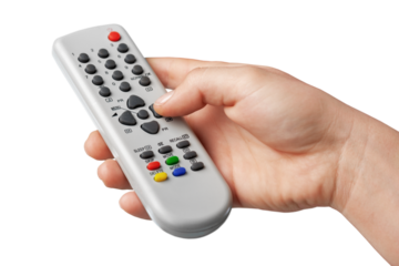 Hand Using a Remote Control