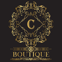  Boutique, Cafe, Hotel, Heraldic, Jewelry, Fashion and other vector illustration. Retro Royal Vintage Shields Logotype set. Vector calligraphyc Luxury logo design elements. 