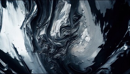 Abstract grey paint texture, ink art pattern backdrop
