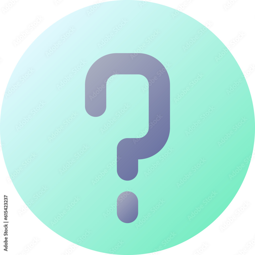 Poster faq pixel perfect flat gradient color ui icon. answers on common questions. support online. simple f