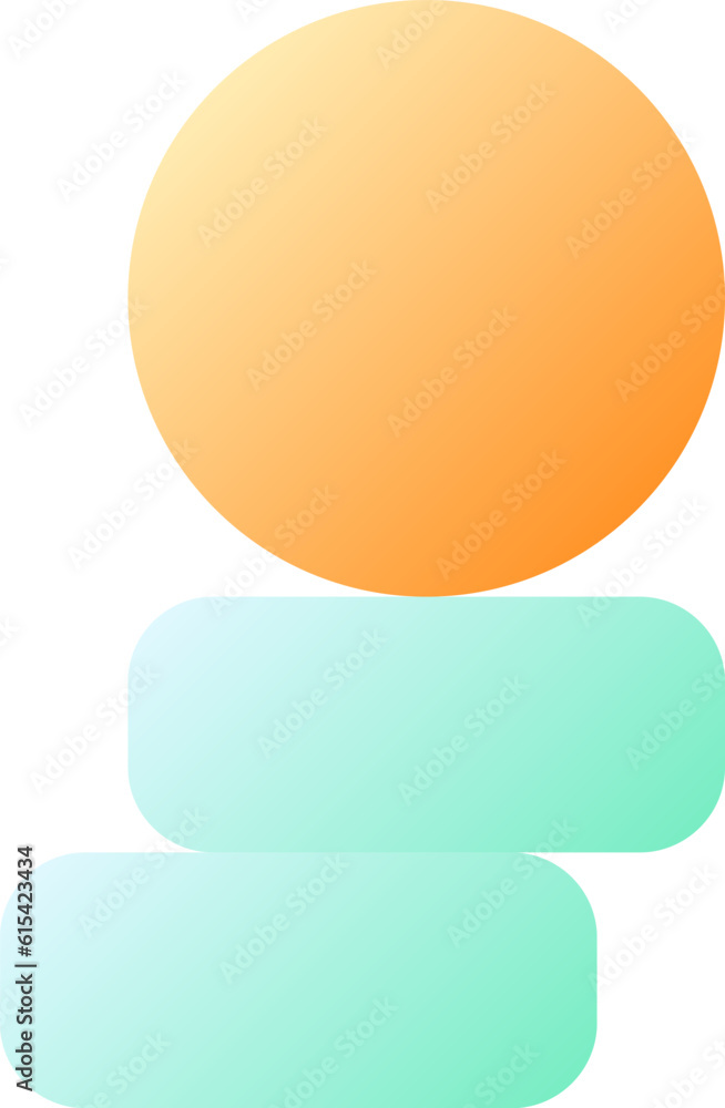Poster coins stack pixel perfect flat gradient color ui icon. investment online. betting on internet. simpl