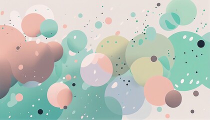 Abstract colorful art background texture, soft color circles