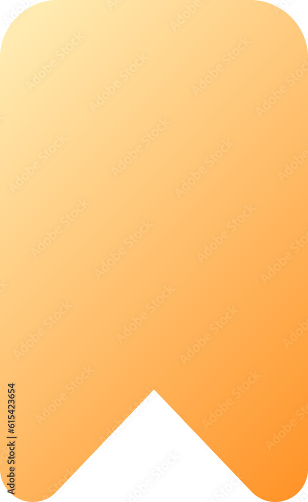 Poster bookmark pixel perfect flat gradient color ui icon. chosen content tag. webpage element. simple fill