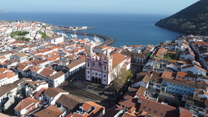 Foto aérea drone Terceira Islas Azores , Portugal