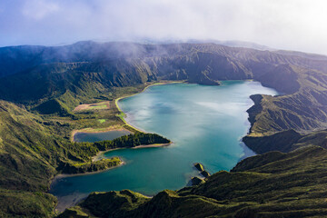 Lagoa do Fogo in São Miguel Island, Azores, Portugal