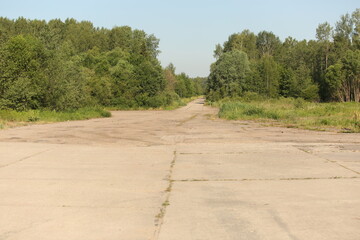 abandoned military airfield